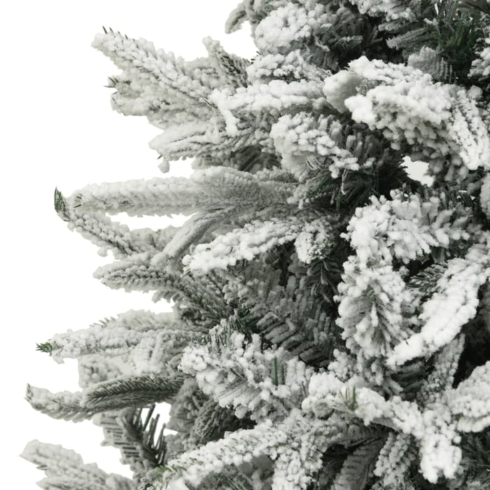 Artificial Christmas Tree With Flocked Snow Green 180 Cm