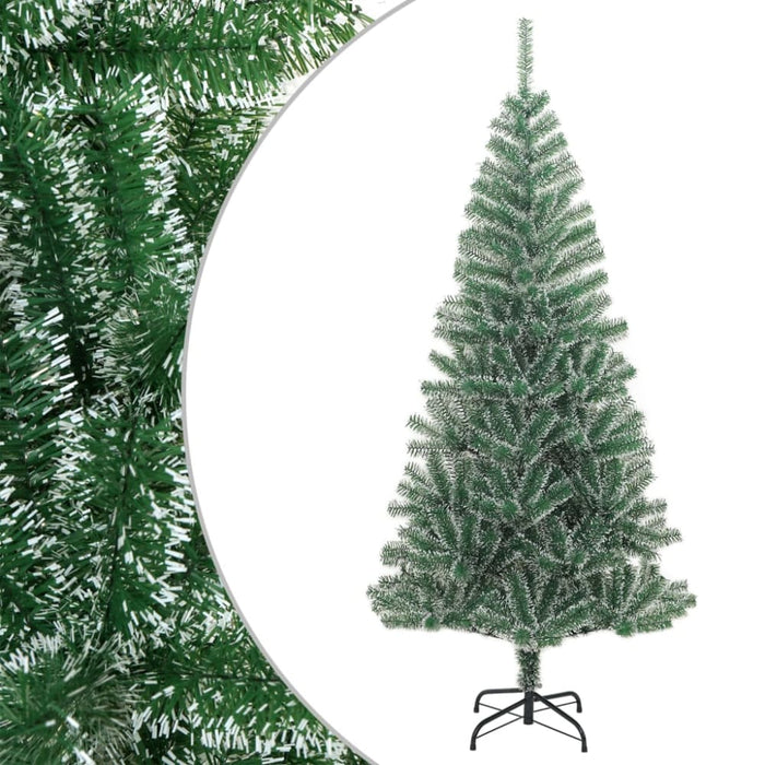 Artificial Christmas Tree with Flocked Snow Green 180 Cm