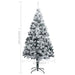 Artificial Christmas Tree with Flocked Snow Green 180 Cm