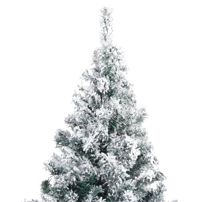 Artificial Christmas Tree with Flocked Snow Green 180 Cm