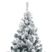 Artificial Christmas Tree with Flocked Snow Green 180 Cm