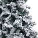 Artificial Christmas Tree with Flocked Snow Green 210 Cm