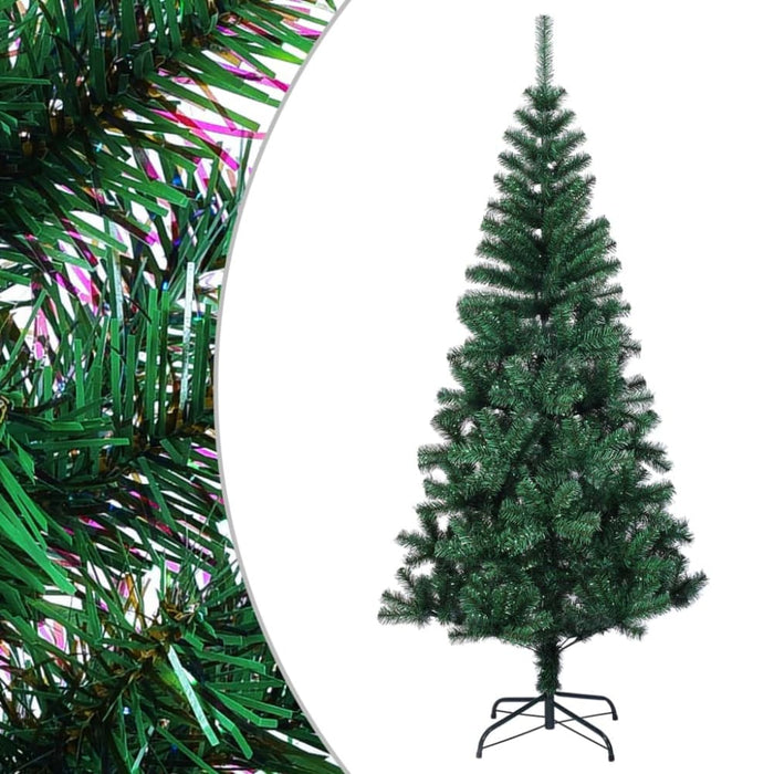Artificial Christmas Tree with Iridescent Tips Green 210 Cm