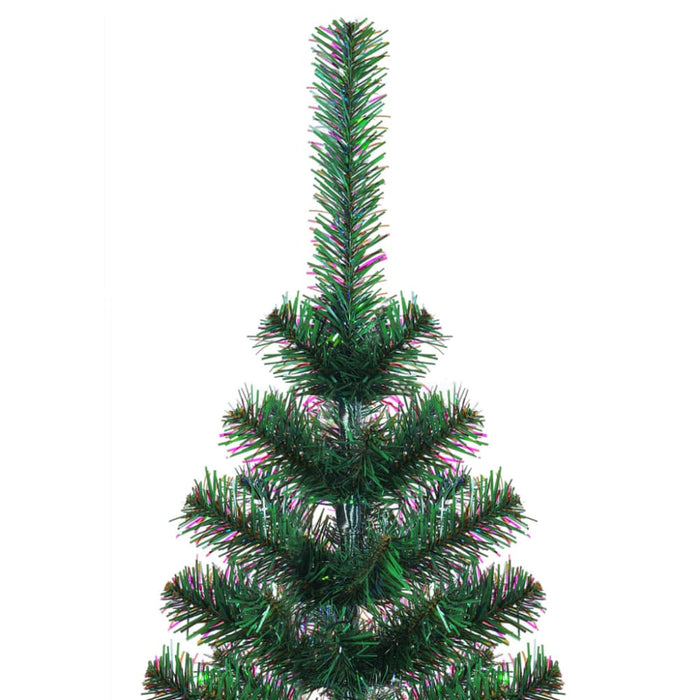 Artificial Christmas Tree with Iridescent Tips Green 210 Cm