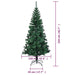 Artificial Christmas Tree with Iridescent Tips Green 210 Cm