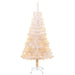 Artificial Christmas Tree with Iridescent Tips White 120 Cm
