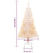 Artificial Christmas Tree with Iridescent Tips White 120 Cm