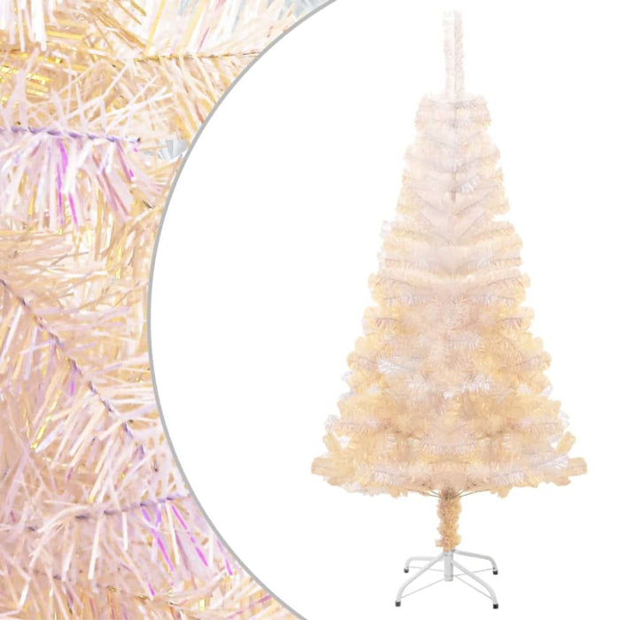 Artificial Christmas Tree with Iridescent Tips White 150 Cm