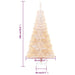 Artificial Christmas Tree with Iridescent Tips White 180 Cm