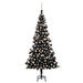 Artificial Christmas Tree With Leds&ball Set Black 240 Cm