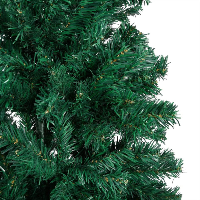 Artificial Christmas Tree With Leds&ball Set Green 210 Cm