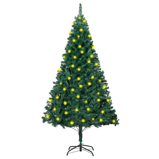 Artificial Christmas Tree With Leds&thick Branches Green