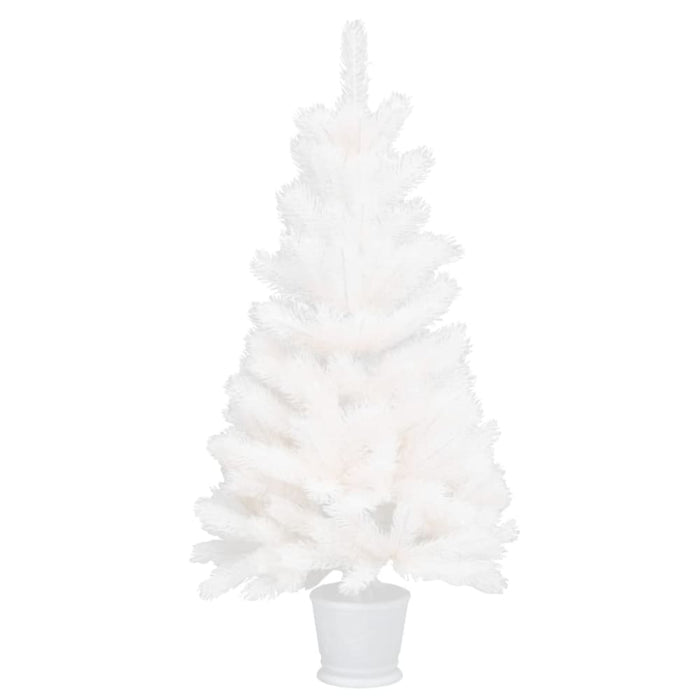 Artificial Christmas Tree Lifelike Needles White 90 Cm