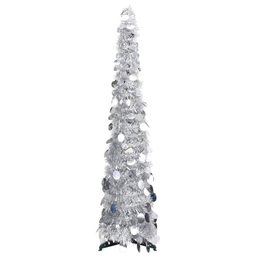 Pop - up Artificial Christmas Tree Silver 120 Cm Pet Txbkko