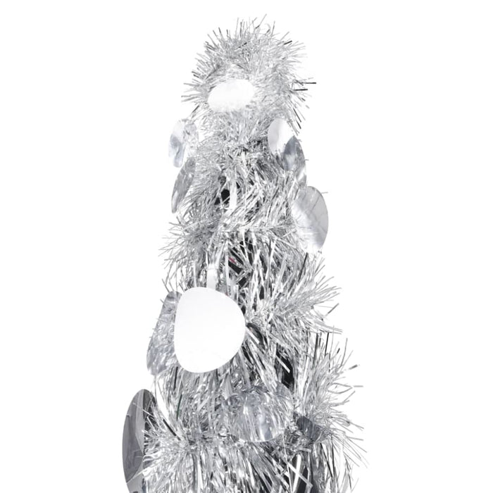 Pop-up Artificial Christmas Tree Silver 150 Cm Pet Txbkkx