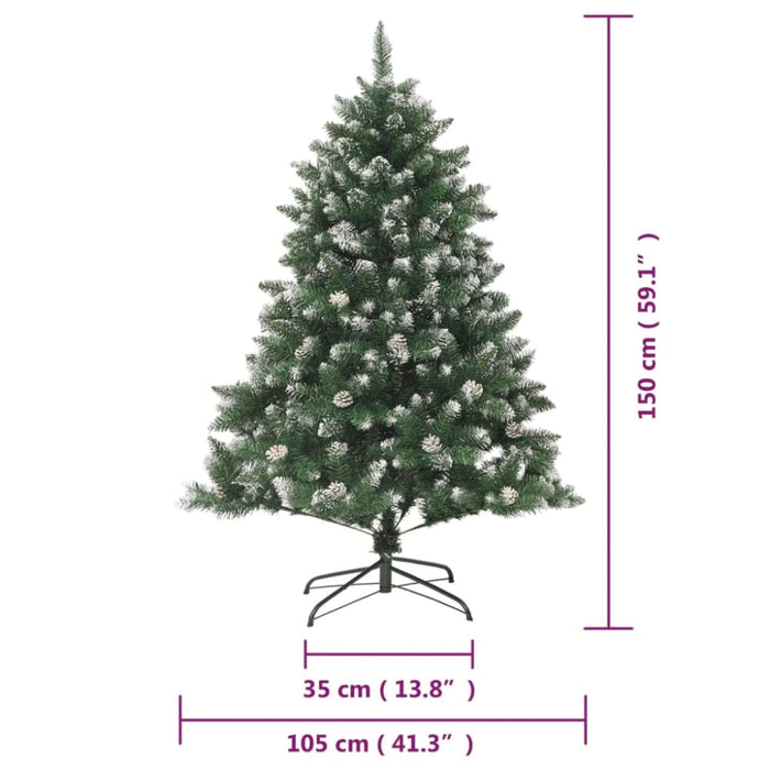 Artificial Christmas Tree with Stand 150 Cm Pvc Tapolb