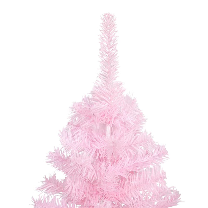 Artificial Christmas Tree With Stand Pink 150 Cm Pvc Txbkki