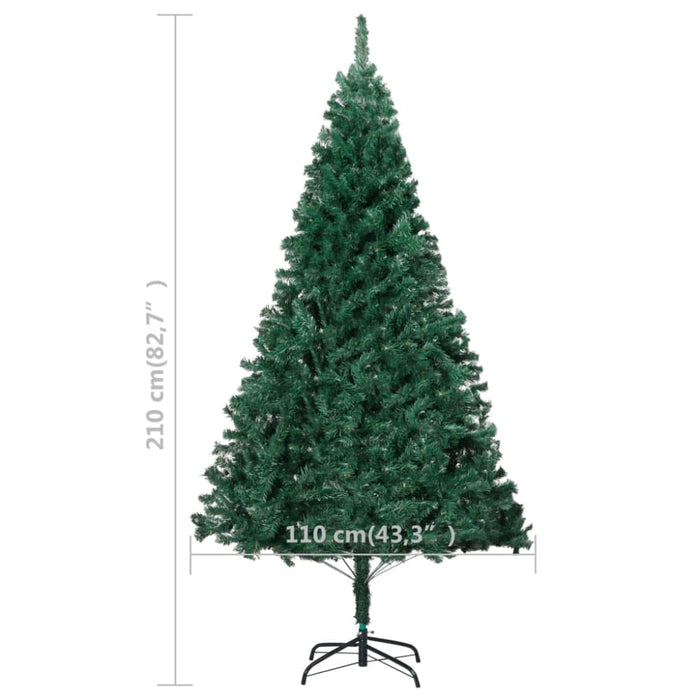 Artificial Christmas Tree with Thick Branches Green 210 Cm