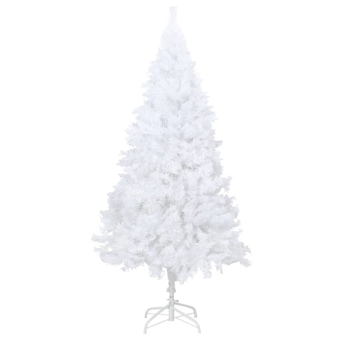 Artificial Christmas Tree with Thick Branches White 210 Cm