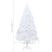 Artificial Christmas Tree with Thick Branches White 210 Cm