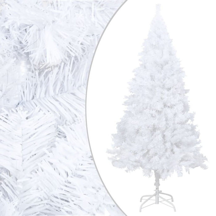 Artificial Christmas Tree with Thick Branches White 210 Cm