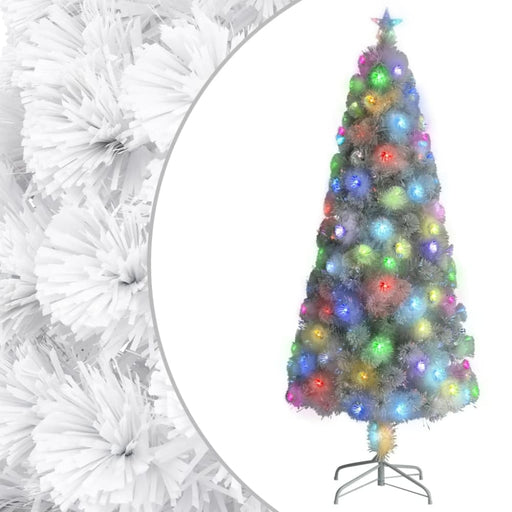 Artificial Christmas Tree with Led White 180 Cm Fibre Optic