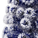 Artificial Christmas Tree With Led White&blue 150 Cm Fibre