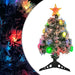 Artificial Christmas Tree With Led White&blue 64 Cm Fibre