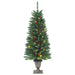 Artificial Christmas Trees 2 Pcs 100 Leds Green 120 Cm