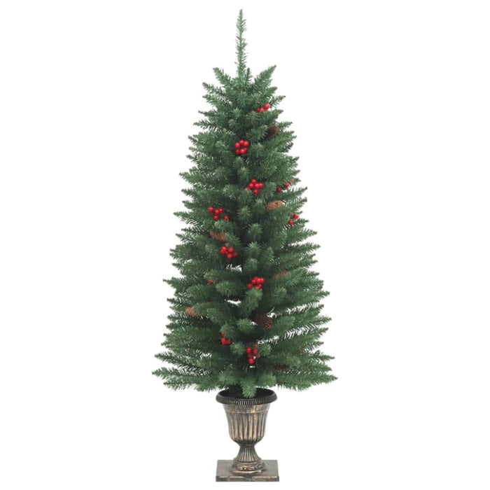 Artificial Christmas Trees 2 Pcs 100 Leds Green 120 Cm