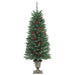 Artificial Christmas Trees 2 Pcs 100 Leds Green 120 Cm