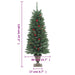 Artificial Christmas Trees 2 Pcs 100 Leds Green 120 Cm