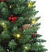 Artificial Christmas Trees 2 Pcs 100 Leds Green 120 Cm