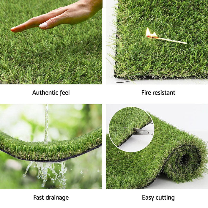 Artificial Grass 35mm 2mx5m Synthetic Fake Lawn Turf