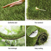 Artificial Grass 45mm 1mx10m Synthetic Fake Lawn Turf