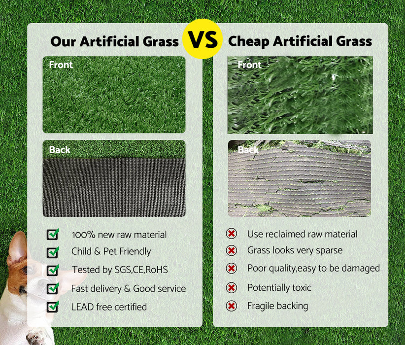 Outdoor Artificial Grass 17Mm 2Mx10M 20Sqm Synthetic Grass