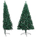 Artificial Half Christmas Tree With Leds&ball Set Green 210