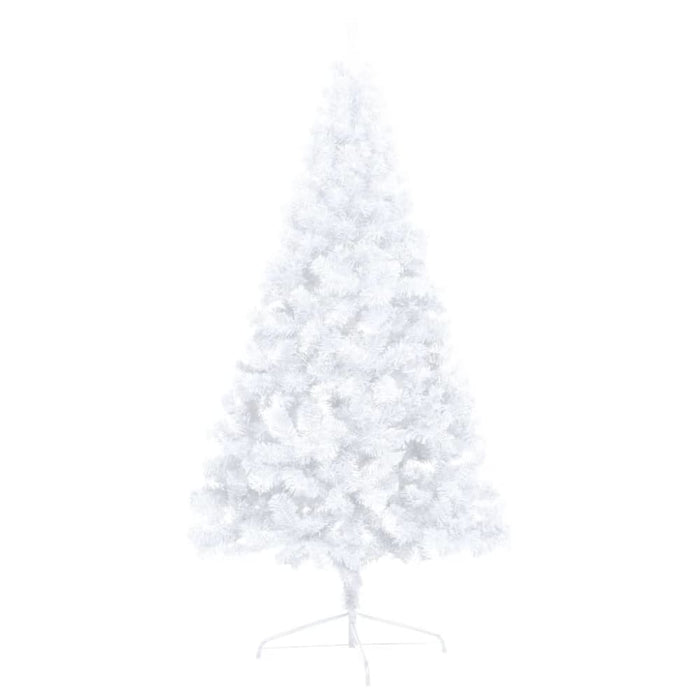 Artificial Half Christmas Tree With Leds&ball Set White 240
