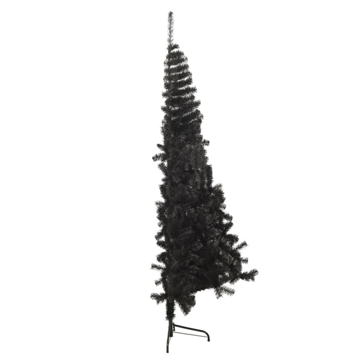 Artificial Half Christmas Tree with Stand Black 240 Cm Pvc