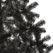 Artificial Half Christmas Tree with Stand Black 240 Cm Pvc