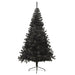 Artificial Half Christmas Tree with Stand Black 240 Cm Pvc