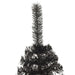 Artificial Half Christmas Tree with Stand Black 240 Cm Pvc