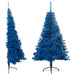 Artificial Half Christmas Tree with Stand Blue 150 Cm Pvc