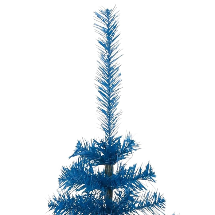 Artificial Half Christmas Tree with Stand Blue 150 Cm Pvc