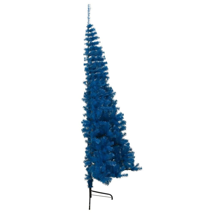 Artificial Half Christmas Tree with Stand Blue 150 Cm Pvc