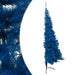 Artificial Half Christmas Tree with Stand Blue 240 Cm Pvc