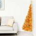 Artificial Half Christmas Tree with Stand Gold 180 Cm Pvc