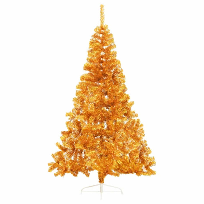 Artificial Half Christmas Tree with Stand Gold 180 Cm Pvc