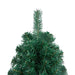 Artificial Half Christmas Tree With Stand Green 120 Cm Pvc