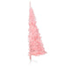 Artificial Half Christmas Tree with Stand Pink 210 Cm Pvc